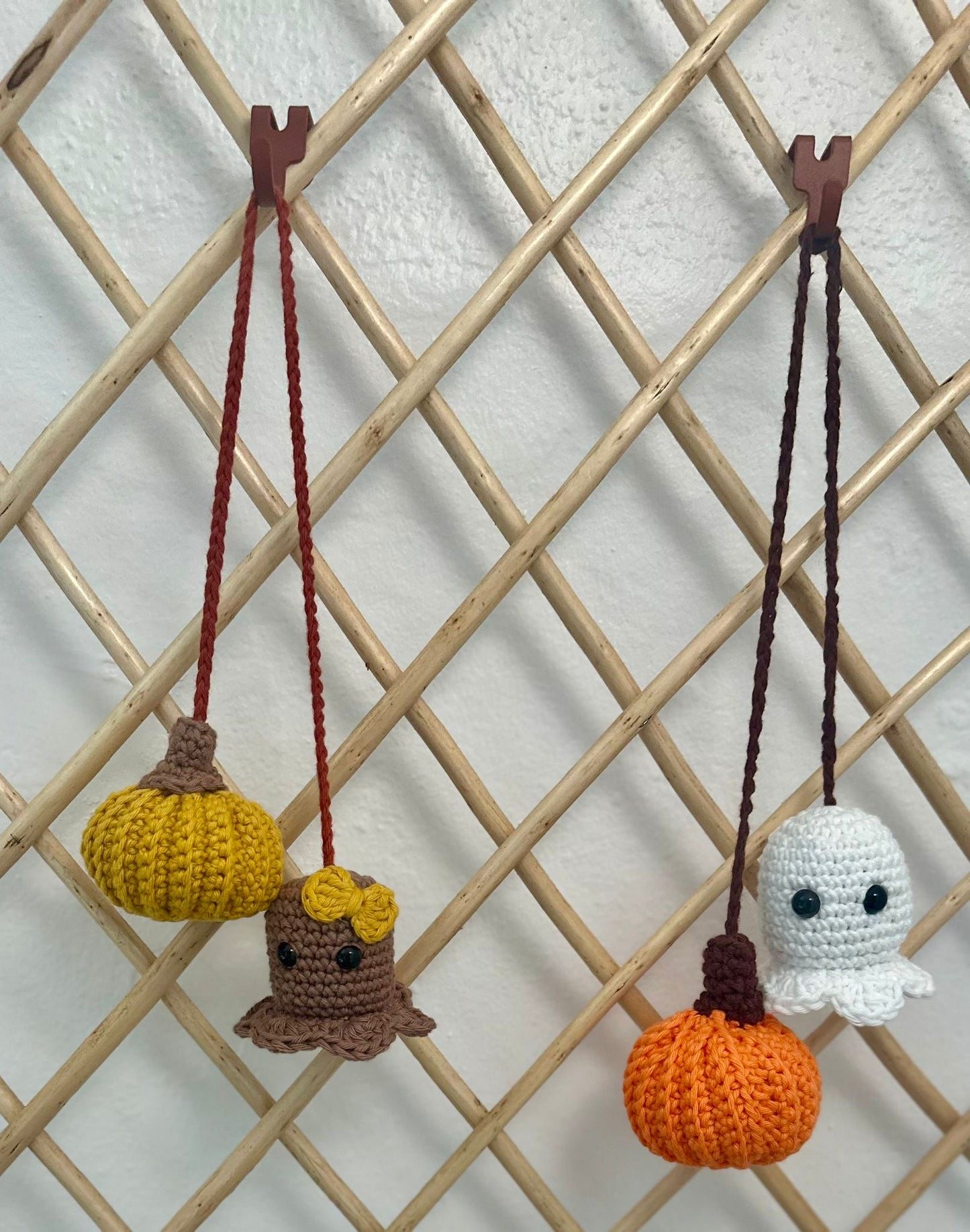 Kit de Crochet – Fantasma y Calabaza para decoración del auto