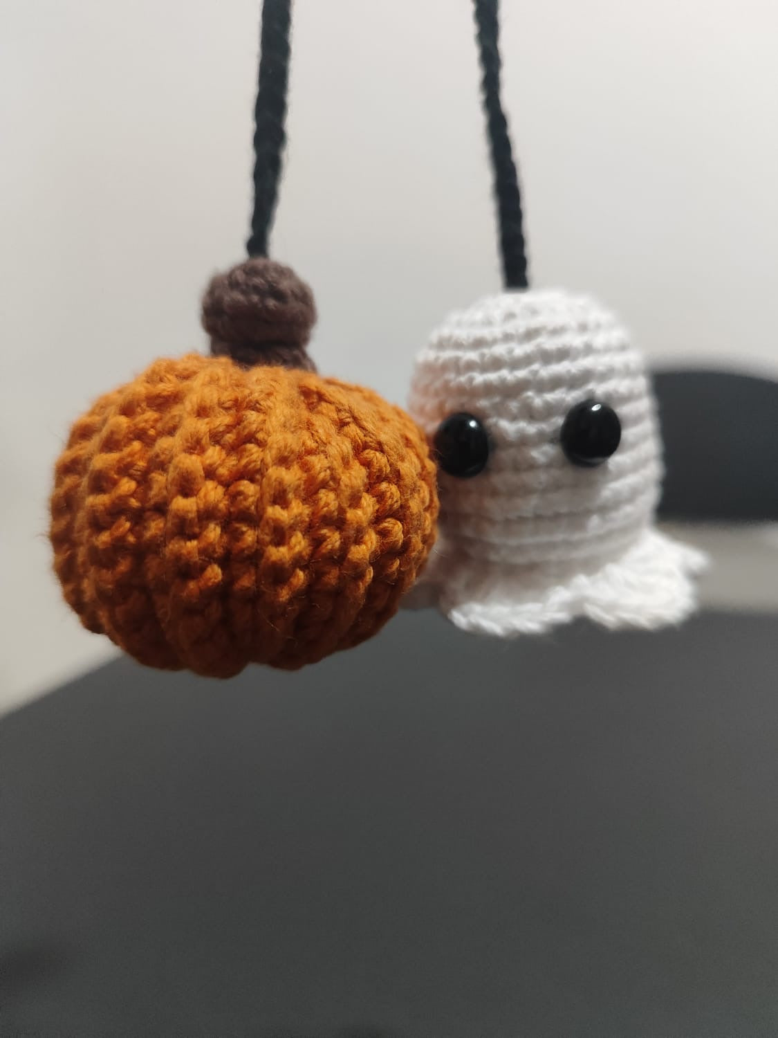 Kit de Crochet – Fantasma y Calabaza para decoración del auto