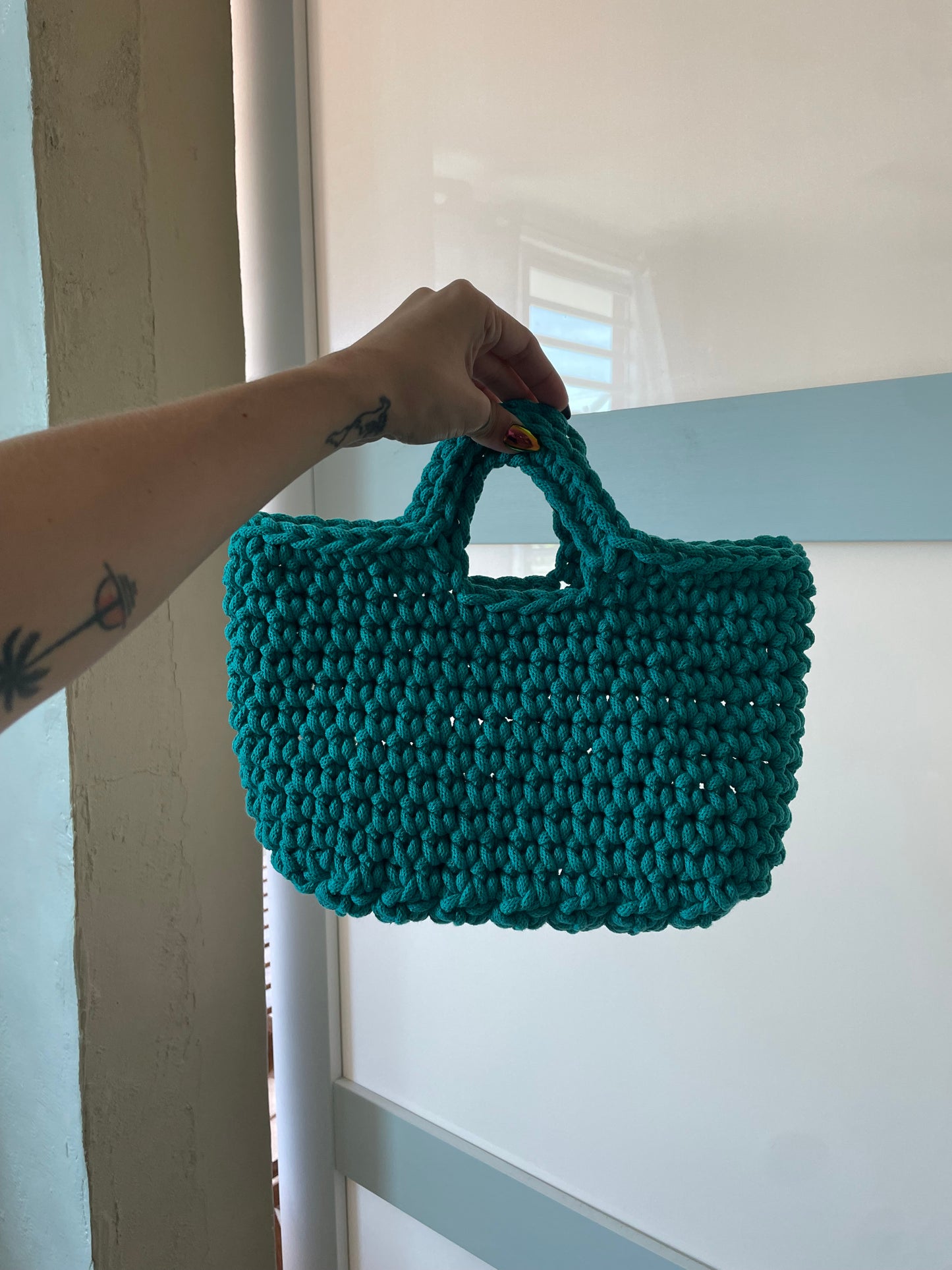Cartera de mano a crochet - Patrón en español