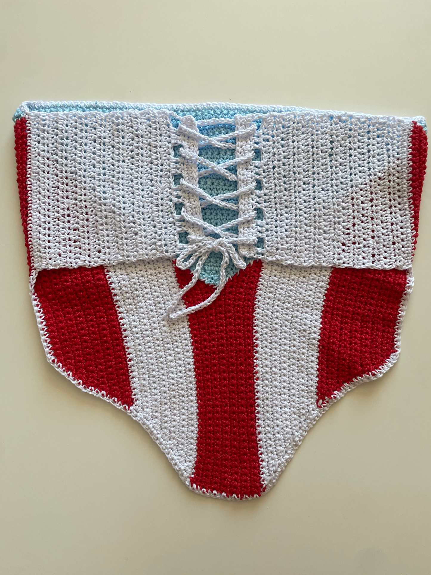 Top Bandera Puerto Rico - Crochet