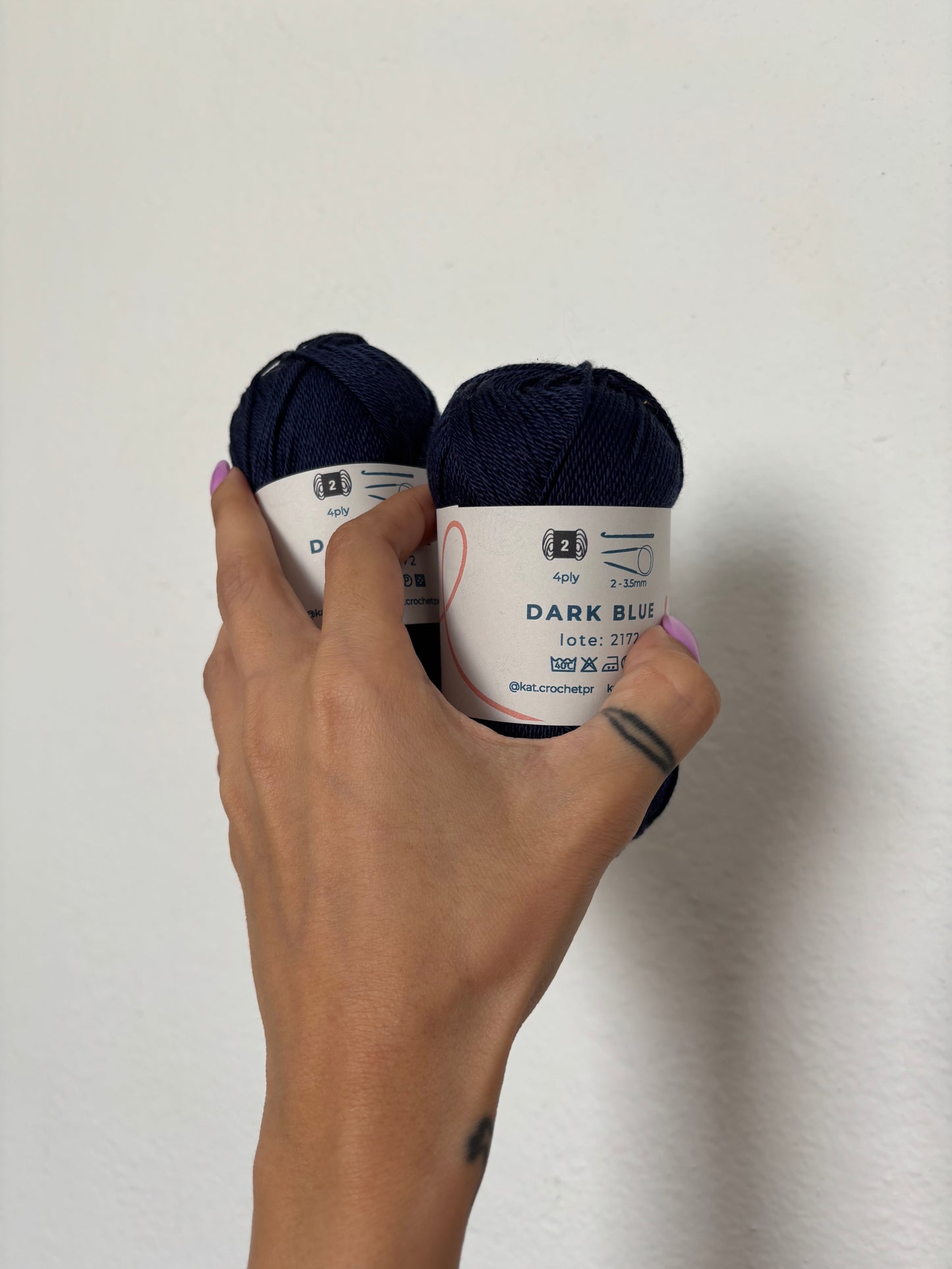 Kat Crochet Yarn - Hilo 100% algodón mercerizado
