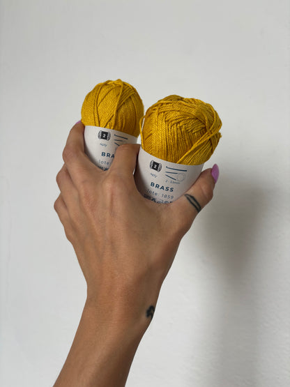 Kat Crochet Yarn - Hilo 100% algodón mercerizado