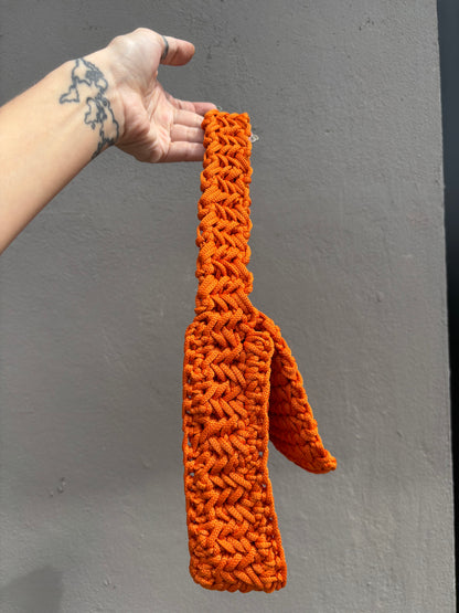 Tiana Shoulder Bag Crochet - Orange