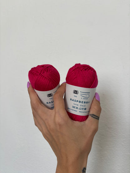 Kat Crochet Yarn - Hilo 100% algodón mercerizado
