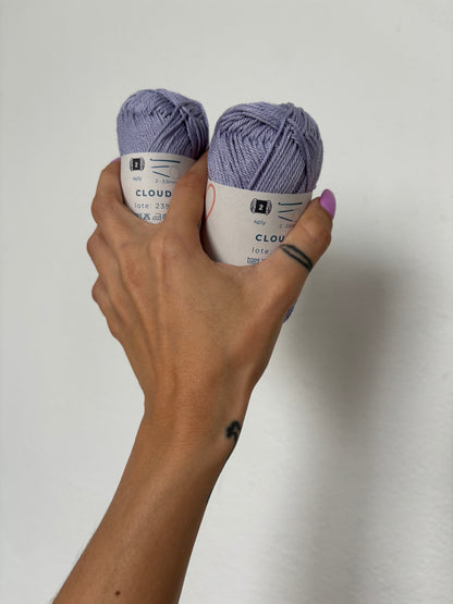 Kat Crochet Yarn - Hilo 100% algodón mercerizado