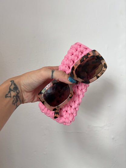 Cover para gafas - tejido en trapillo Kat Crochet