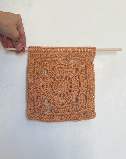 Granny Square Crochet Wall Hanger