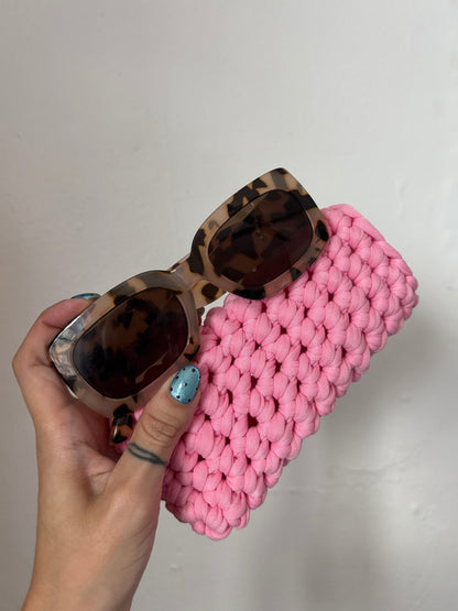 Cover para gafas - tejido en trapillo Kat Crochet
