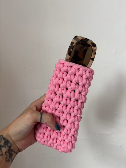 Cover para gafas - tejido en trapillo Kat Crochet