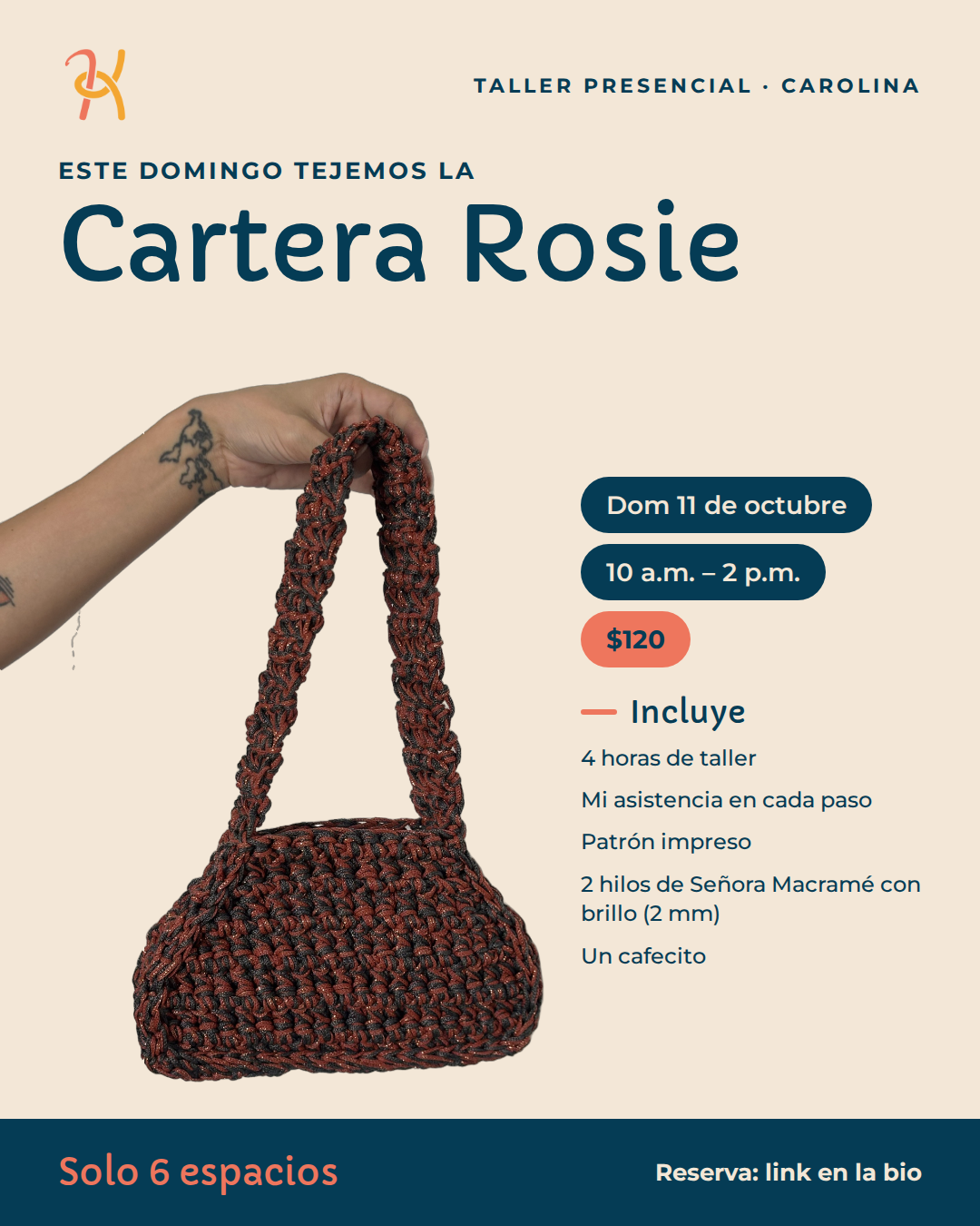 Taller de cartera Rosie