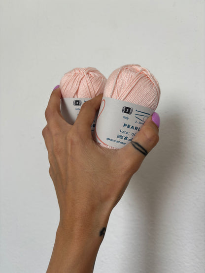 Kat Crochet Yarn - Hilo 100% algodón mercerizado