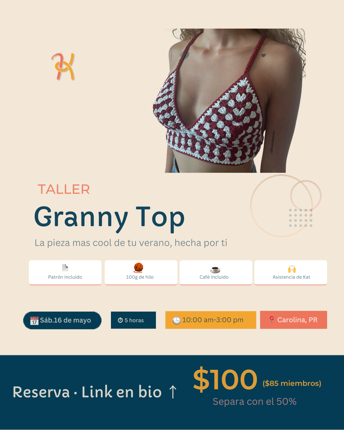 Taller: Top Granny a Crochet