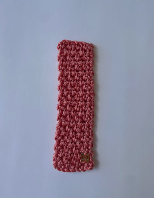 Mini Pink Crochet Bookmark