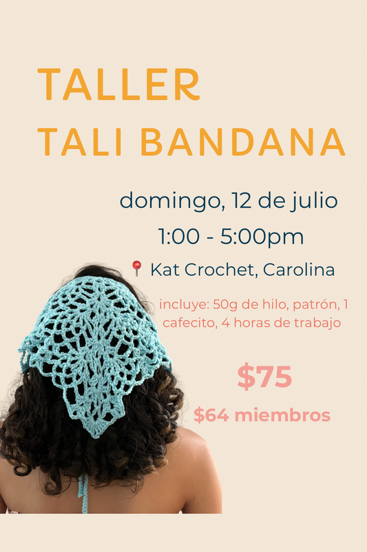 Taller -  Bandana Ile a Crochet