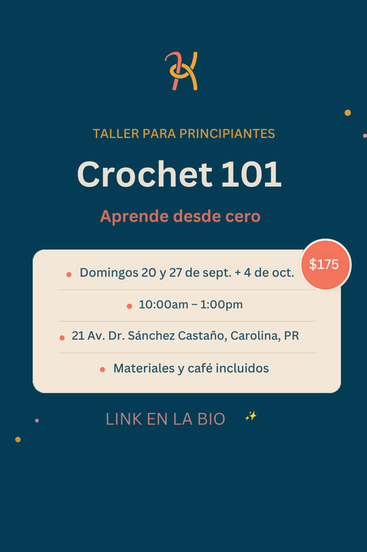 CROCHET 101 - CURSO PARA PRINCIPIANTES