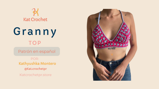 Granny Top Crochet Patrón en Español