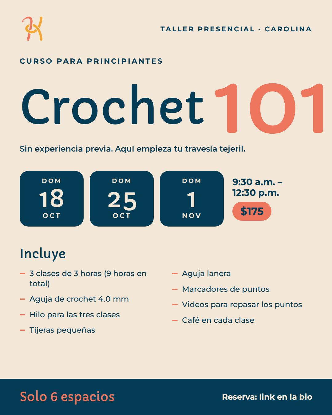 CROCHET 101 - CURSO PARA PRINCIPIANTES