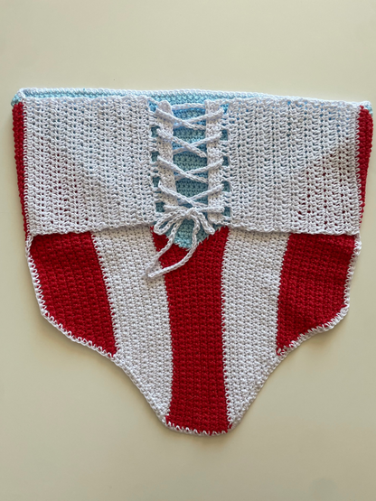 Top Bandera Puerto Rico - Crochet