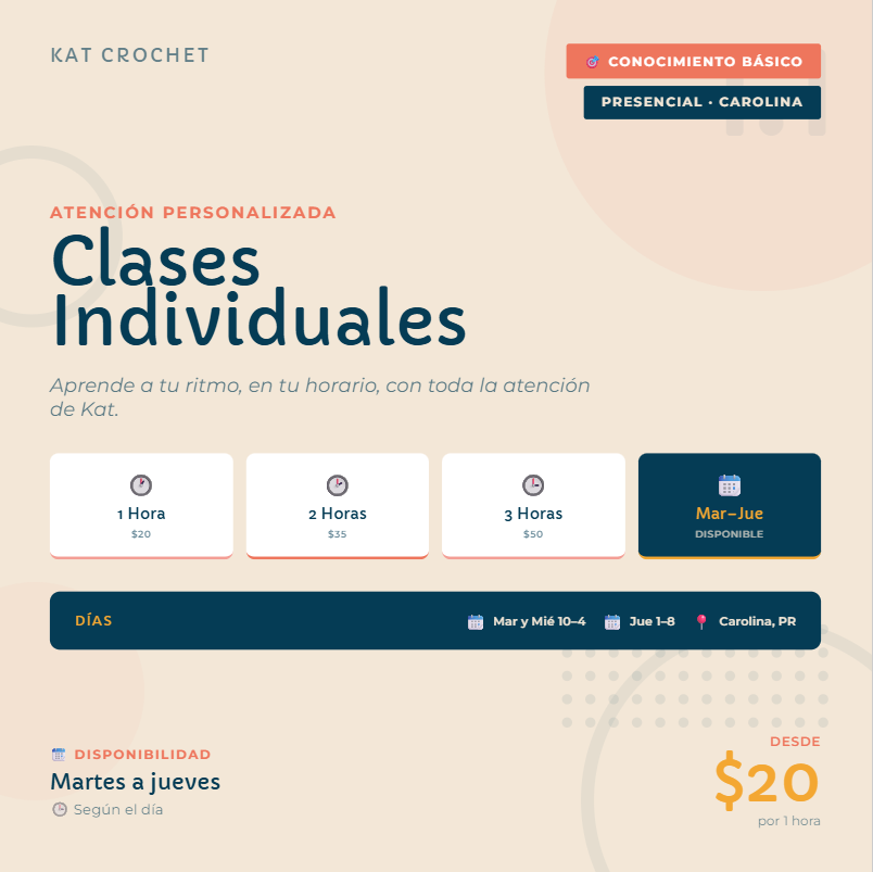CLASES PRIVADAS (1:1)